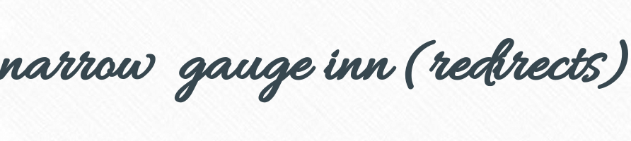 narrow gauge inn (redirects) Logo